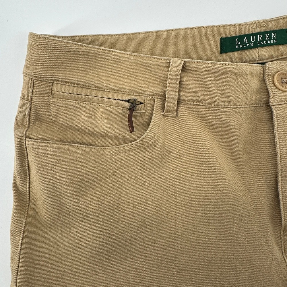 Lauren Ralph Lauren Women's Tan Straight Leg Chinos Pants Size‎ 10 - Picture 5 of 12